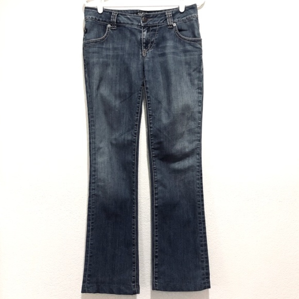 SERFONTAINE Womens Jeans Size 28 Low Rise Straight Y2K